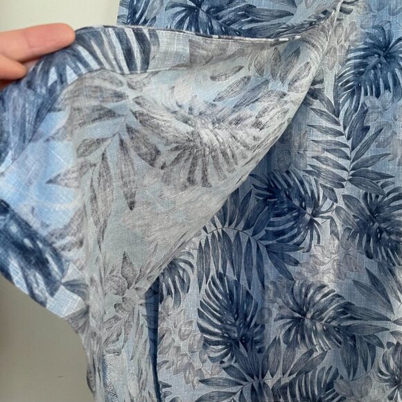 Jones New York 100% Linen Hawaiian Print Wrap Skirt Sarong Size 6P 4 - Picture 4 of 6